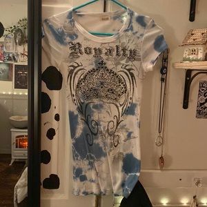 Women’s bedazzled tie dye tee